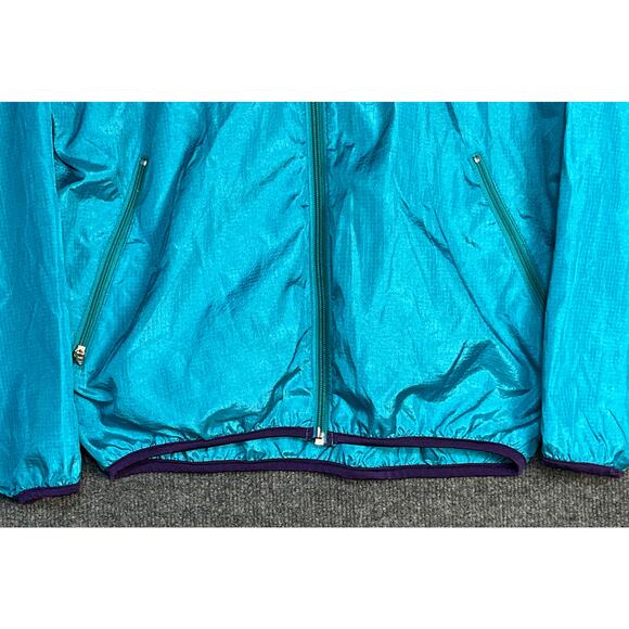 Vintage Louis Garneau Windbreaker Jacket Nylon 80's Baggy Blue Purple Womens S - Picture 5 of 14